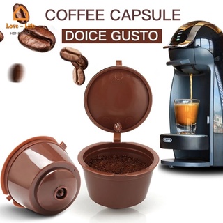 แคปซูลกรองกาแฟ แบบเติม ใช้ซ้ําได้ สําหรับ Nescafe Dolce Gusto