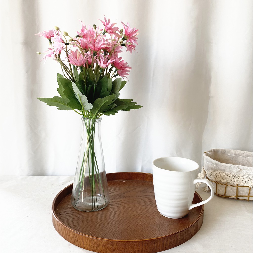 1 ชิ้น ดอกเดซี่ ดอกเบญจมาศ สีเขียว ใบ Ugali ดอกไม้ประดิษฐ์ พืช ใบไม้สีเขียว ตกแต่งบ้าน สํานักงาน