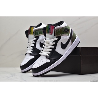 ✷Nike aj1 high top color Cosido air jordan 1 Deporte กระดานลำลอง Zapato nk10091058