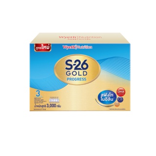 S-26 Gold Progress นมผง เอส-26 โกลด์ โปรเกรส สูตร 3 ขนาดใหม่ 2750 กรัม