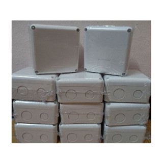 BOX บล็อก กันน้ำ 4 x 4 นิ้ว ขนาดพิเศษ สูง กว่ารุ่นอื่นๆ พลาสติกคุณภาพดี ราคาถูกสุด กล้องวงจรปิด งานไฟฟ้า