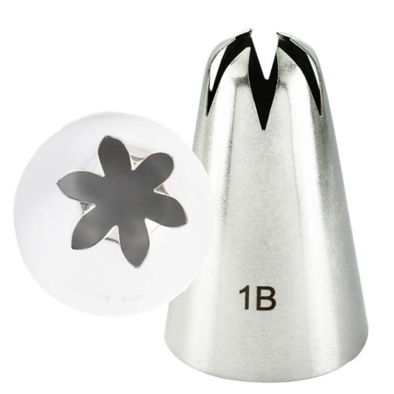 4 ชิ้น ขนาดใหญ่ ท่อไอซิ่ง หัวฉีด สําหรับตกแต่งเค้ก เบเกอรี่ คุกกี้ คัพเค้ก ท่อหัวฉีด สเตนเลส ปลายขนม #1b#1 ซี#1e#1 กรัม - รูปที่ 3