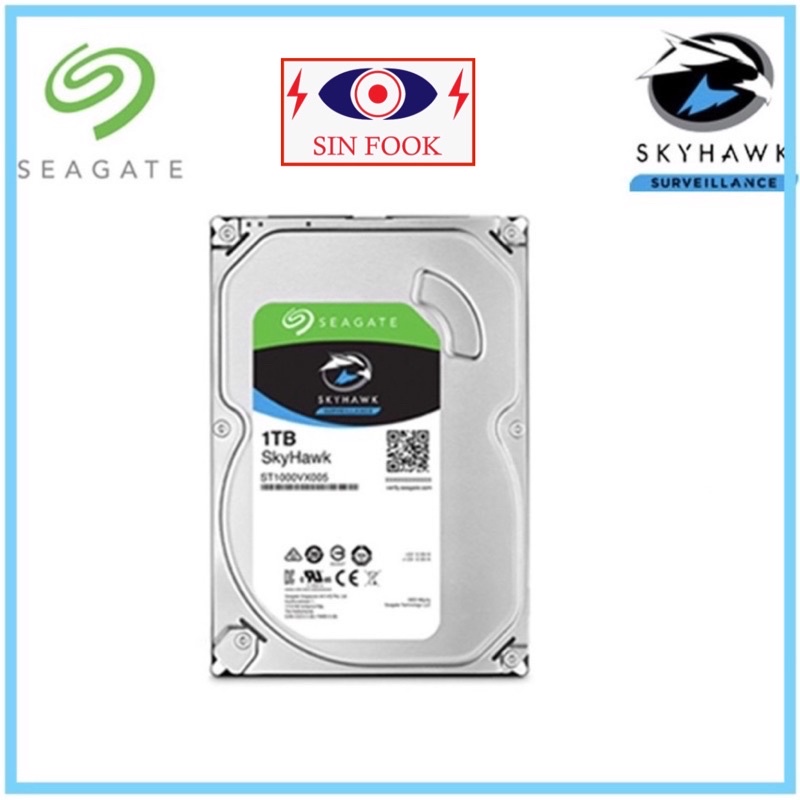 Seagate SkyHawk 1TB / 3.5" SATA HDD 7200RPM/5900RPM Internal Hard Disk Drive