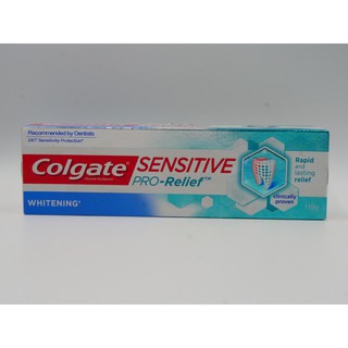 Colgate ยาสีฟันคอลเกต เซนซิทีฟ โปรรีลีฟ ไวท์เทนนิ่ง ยาสีฟันคอลเกต เพื่อฟันขาว 110 กรัม