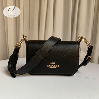 F.A (ของแท้ 100%) COACH 80614 กระเป๋าสะพายไหล่เดี่ยวผู้หญิง / กระเป๋าสะพายข้าง / กระเป๋าสะพายชั้นหนึ่งหนังวัว