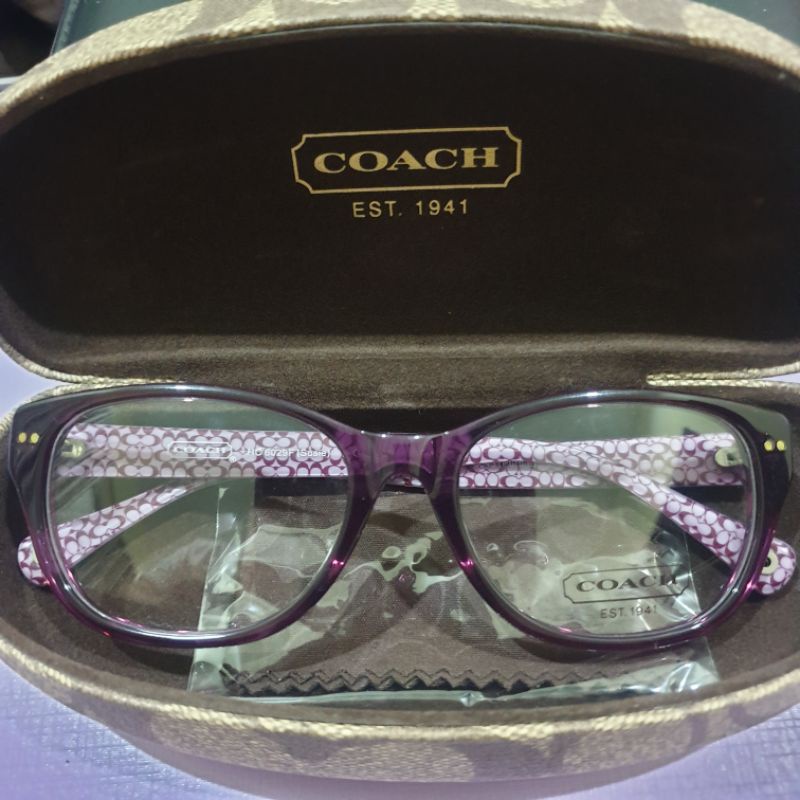 แว่นตา coach งานแท้ สีม่วง