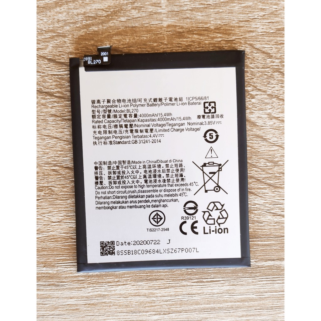 แบตเตอรี่ For Lenovo K8 Note/K8+ Lenovo K6 Note/K6+ BL270