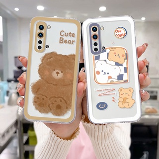 เคส For Realme C15 C21 C11 2021 C21Y C31 C35 C25 C20 C3 C12 C2 C25S 5 5S 5i C17 7i C1 C25Y C2 C3i 6i C20A realme Narzo 20 10 10A 20A 30A รูปแบบตุ๊กตาหมี เคสโทรศัพท์มือถือ