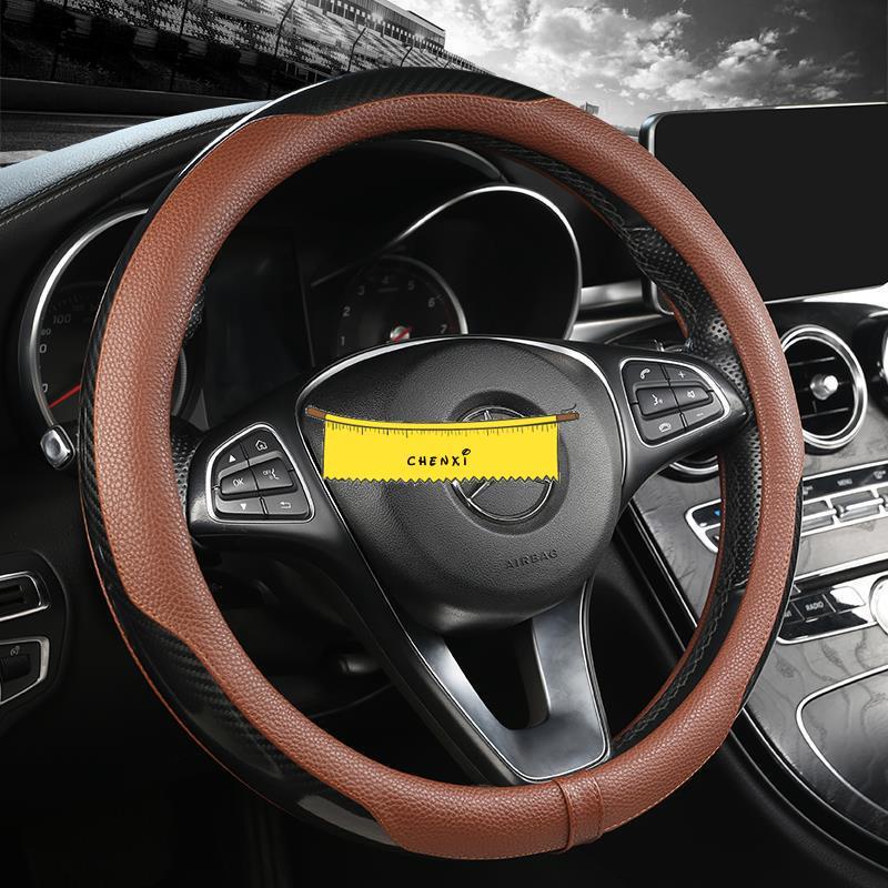 หรูหรา PU กันน้ําพวงมาลัยรถใช้ได้กับรถเฉพาะรุ่น W211 F10 CX30 Qashqai Hilux Mazda 3 Mazda 2 Fit Mg3 