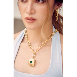 สร้อยคอ Square Locket necklace