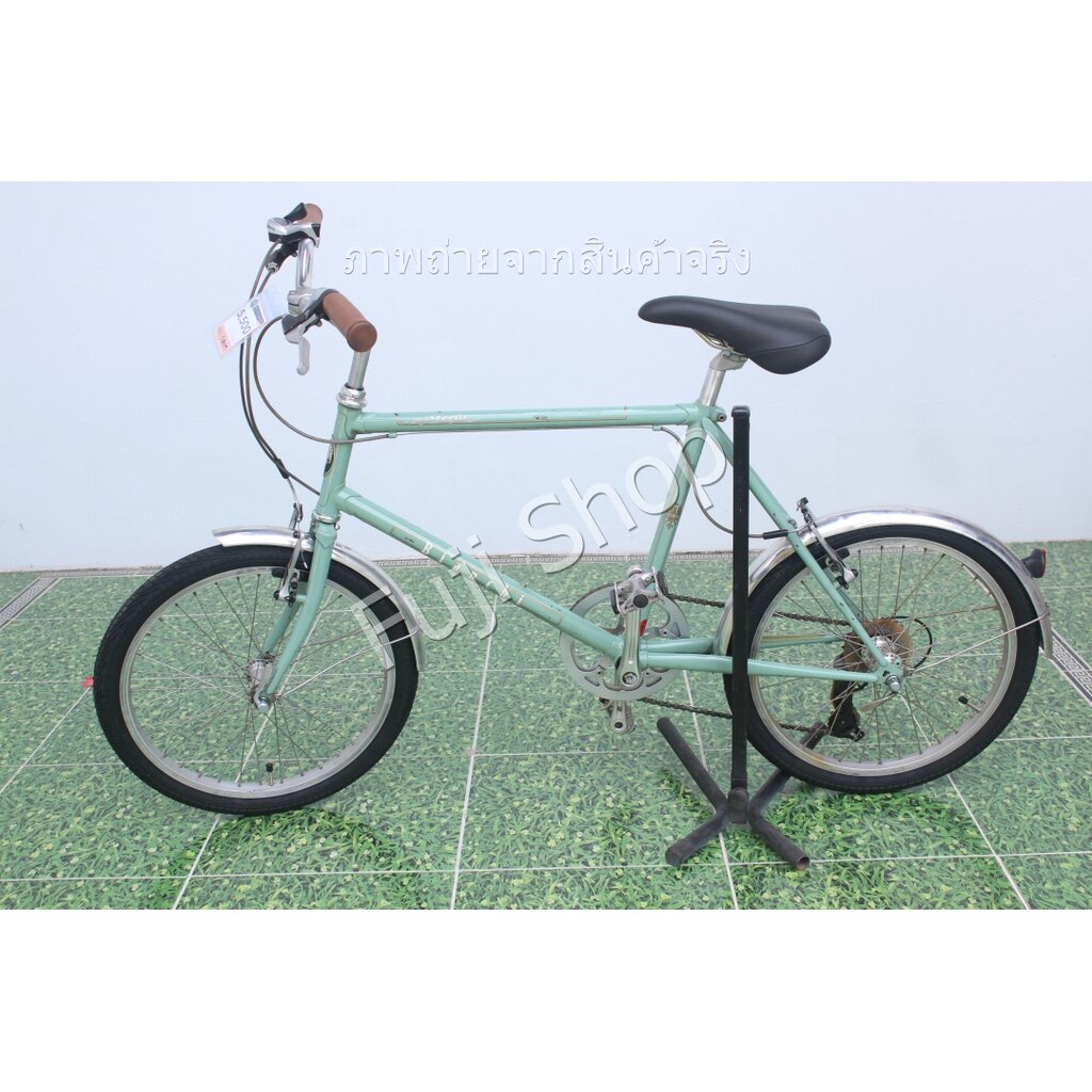 จักรยานญี่ปุ่น - ล้อ 20 นิ้ว - มีเกียร์ - โครโมลี่ - Bianchi - สีเขียว [จักรยานมือสอง]
