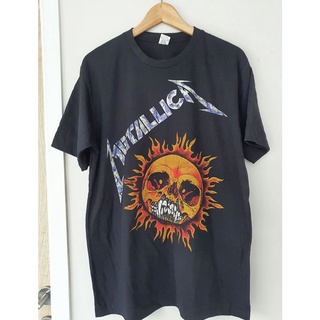 เสื้อยืดผ้าฝ้ายพิมพ์ลายแฟชั่นเสื้อยืด Metallica T-shirt