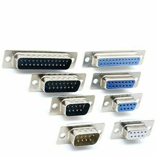 แหล่งขายและราคาชุดหัวประกอบ DB-9 DB9 ,DB15 ,DB25 Male Female Connector with socket D-Sub 9 pin PCB Connectorเปลือกโลหะ  เปลือกเหล็ก VGAอาจถูกใจคุณ