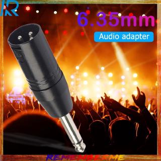 rem 6 . 35 มม. mono male to xlr 3pin male อะแดปเตอร์ปลั๊กแปลงเชื่อมต่อเสียง