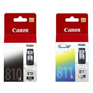 ตลับหมึกแท้ CANON PG-810 BK+CANON CL-811 COL