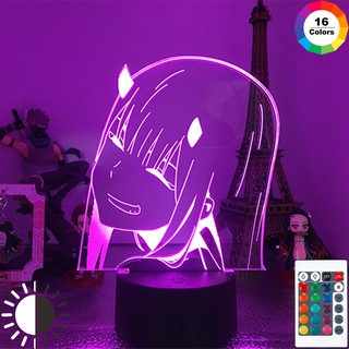 3D Night Light Zero สองภาพลวงตาภาพลวงตาข้างเตียงโคมไฟห้องนอน 7 สีเปลี่ยนของขวัญของเล่นสำหรับเด็กผู้หญิง