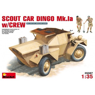 โมเดลรถหุ้มเกราะ MiniArt 1/35 MI35087 Scout Car Dingo Mk.Ia w/Crew