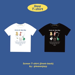 ikea T-shirt เสื้อยืด oversize สกรีนธีมอิเกีย