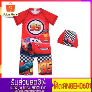 ชุดว่ายน้ำ lightning mcqueen เสื้อผ้าเด็ก ชุดว่ายน้ำเด็ก แฟชั่นเด็ก เสื้อผ้าเด็กผู้ชาย เสื้อว่ายน้ำ