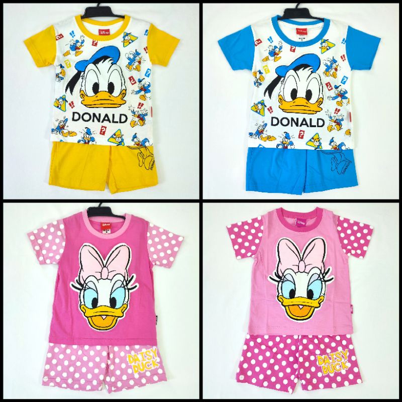 ชุดเด็ก เสื้อยืด+กางเกง โดนัลดั๊ก Donald duck, เดซี่ดั๊ก Daisy duck (ลิขสิทธิ์)