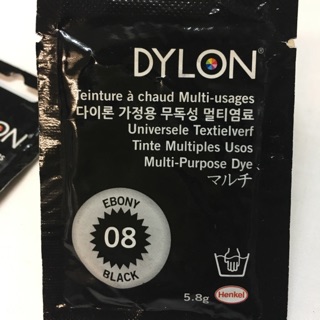 baanchan14 สีย้อมผ้า Dylon แบบร้อน. สีดำ สีน้ำเงิน สีกรมท่า สีย้อมผ้าแบบร้อน ผงย้อมผ้า แบบร้อน ไดลอน สีย้อมผมตุ๊กตา ย้อม