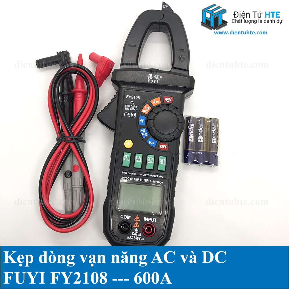 FUYI FY2108 600A AC และ DC มัลติมิเตอร์แบบอิเล็กทรอนิกส์แคลมป์ปัจจุบัน [HTE Quy Nhon CN2]