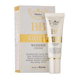 *ของแท้/ พร้อมส่ง*Mistine BB Gold Wonder Cream มิสทีน บีบี โกลด์ วันเดอร์ ครีม SPF30 บีบีครีม 15กรัม