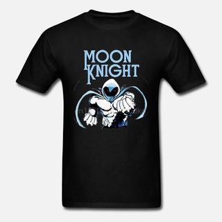 เสื้อยืดคอกลม ผ้าฝ้าย พิมพ์ลายการ์ตูน Moon Knight 70 Comics สไตล์เรโทร สําหรับผู้ชาย