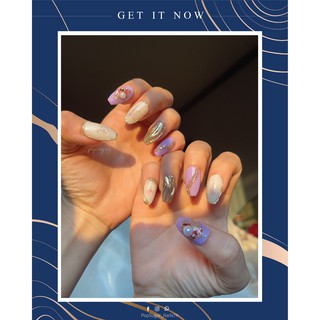PopSugarNail เล็บปลอมเล็บปลอมสำเร็จรูป งานเจล 100% งานดีไซน์