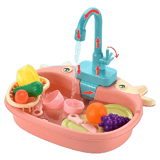 โปรโมชั่น : TOY-WASTAFEL อ่างล้างจานเด็กเล่น อ่างล้างจาน น้ำไหลได้จริง พร้อมอุปกรณ์ 15 ชิ้น