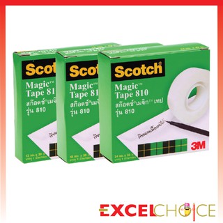 สก๊อตช์® เทปขุ่น # 810 เมจิก เทป Scotch Magic Tape # 810 Scotch 3M