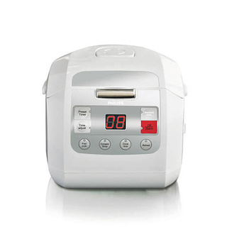 ✨นาทีทอง✨ PHILIPS หม้อหุงข้าว รุ่น HD3030/35 ความจุ 1 ลิตร สีขาว Rice Cookers