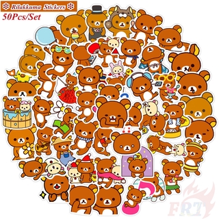 ❉ Rilakkuma - Series 01 SAN-X Anime Bear สติ๊กเกอร์ ❉ 50Pcs/Set Cartoon DIY Fashion Luggage Laptop Skateboard Decals Doodle สติ๊กเกอร์