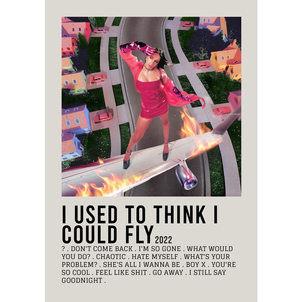 Poster Cover Album i used to think i could fly โดย ​Tate McRae นักร้องชื่อดังสําหรับห้อง/ผนัง
