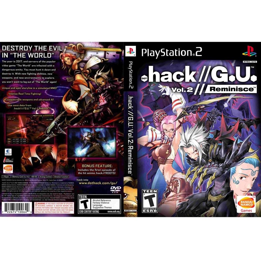 เกมส์ Dot Hack G U Vol.2 Reminisce (PS2) สำหรับเครื่องที่แปลงระบบแล้วเท่านั้น