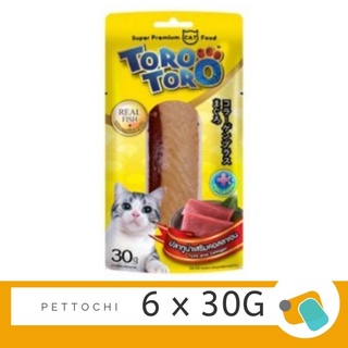 Toro Toro ขนมแมว รส ปลาทูน่าเสริมคอลลาเจน 6x30 g