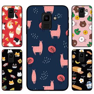 เคสโทรศัพท์พิมพ์ลายการ์ตูนขอบแบบนิ่ม samsung j 4+j6+j2 prime j5 j 7 prime j 2 pro j 7 2017