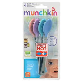 Munchkin White Hot Safety Spoons ช้อนทดสอบความร้อนของอาหารคะ ขนาดแพคละ 4คันคะ