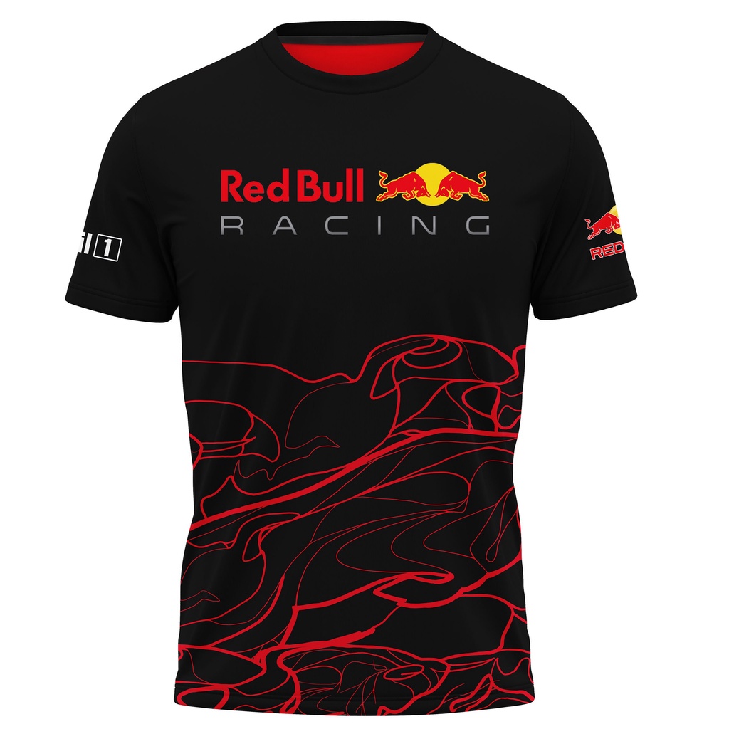 เสื้อยืด New Red Bull Unisex - Red Bull เสื้อแฟชั่นผู้ชายผู้หญิงเสื้อยืด Racing XL