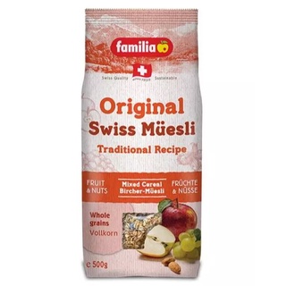 Familia Original Swiss Muesil Traditional Recipe แฟมิเลีย ออริจินอล สวิส มูสลี่ 500g.