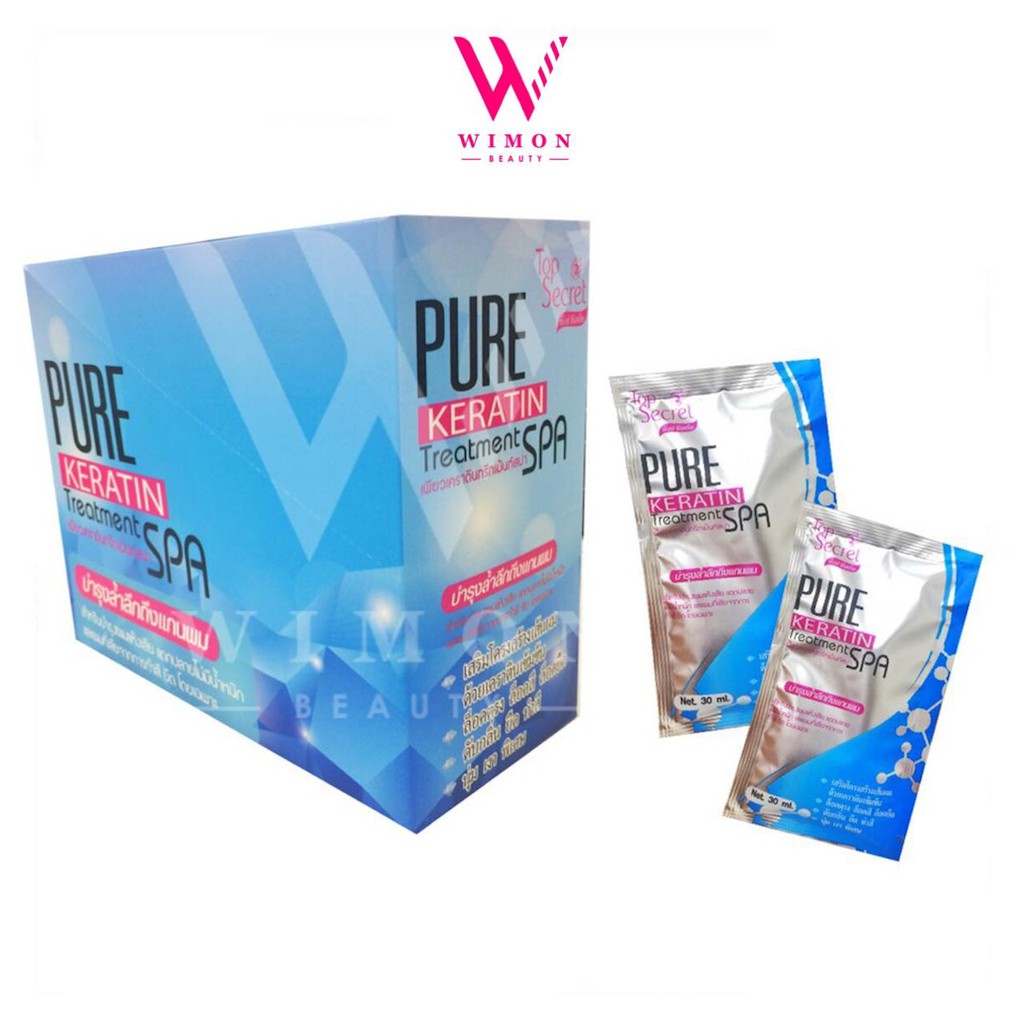 (1ซอง)Pure keratin treatment spa เพียว เคราติน ทรีทเม้นท์ สปา /43845