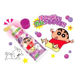 Heart Shinchannel Chu Gum หมากฝรั่งชินจัง รสองุ่น หมากฝรั่งหลอดยาสีฟัน หมากฝรั่ง จากญี่ปุ่น (1หลอด30g)