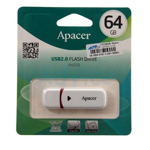 F/D. 64GB 'Apacer' (AH333) White