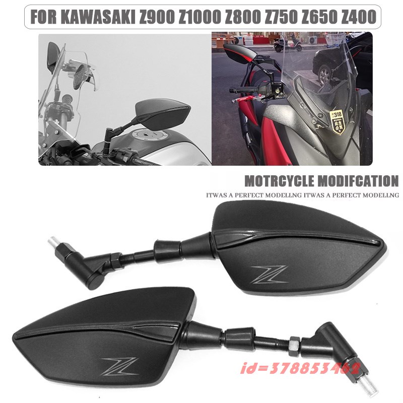 โลโก้ Z สําหรับ Kawasaki Z900 Z1000 Z800 Z750 Z650 Z300 Z250 Z125 กระจกมองหลังรถจักรยานยนต์ Scote กร