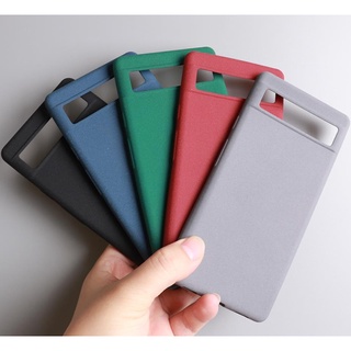 เคสโทรศัพท์มือถือ TPU นิ่ม ป้องกันลายนิ้วมือ สีพื้น สําหรับ Google Pixel 6 6A 7 6Pro 7Pro