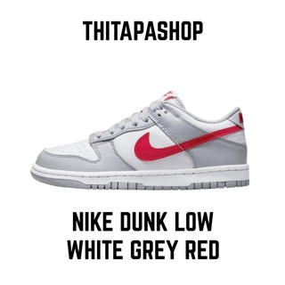 NIKE DUNK LOW WHITE GREY RED