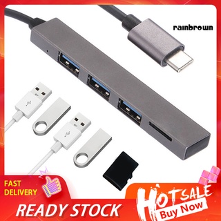 4 in 1 อะแดปเตอร์ฮับ USB 3.1 Type-C เป็น USB 3.0 TF สําหรับ MacBook Pro Air