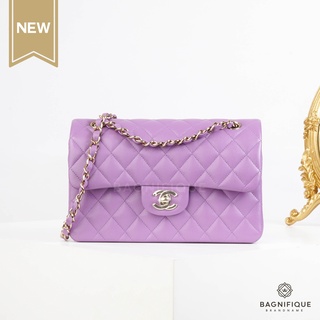 CHANEL CLASSIC 9 PURPLE CAVIAR GHW MICRO NELNKPGH