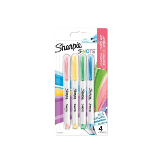 Sharpie - ชาร์ปี้ Highlight ปากกา ปากกาไฮไลท์ ปากกาเน้นข้อความ รุ่น Note Set 4ด้าม คละสี