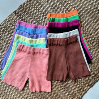 Biker shorts กางเกง biker ผ้าร่องเล็ก สุดเก๋ อิน เทรนด์มากช่วงนี้ (พร้อมส่ง)